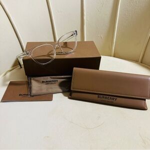 Burberry Evelyn BE2375 3024 Transparent Cat-Eye Excellent Condition